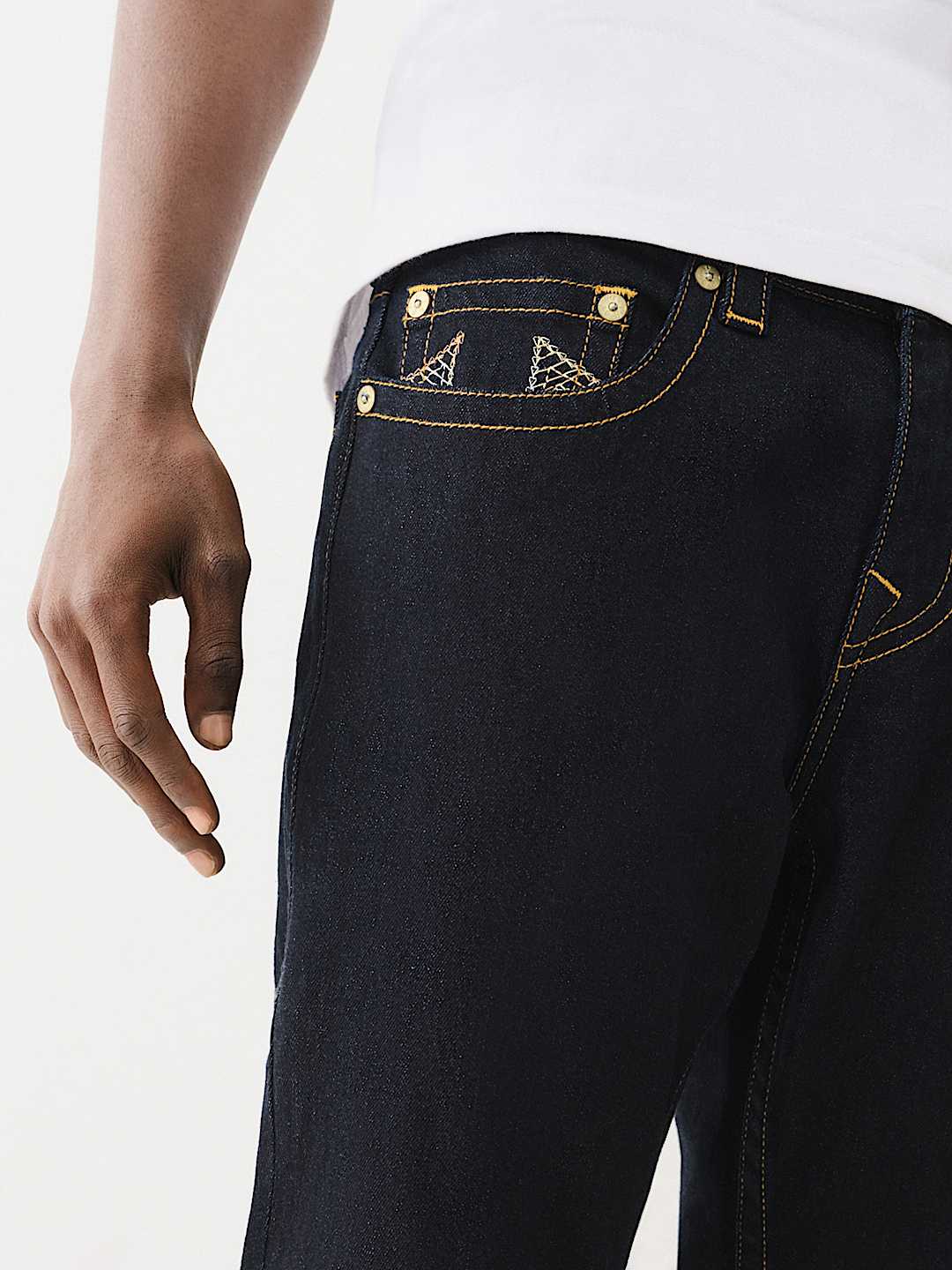 True Religion - ROCCO OMBRÉ SKELETON HORSESHOE SKINNY JEAN 32”