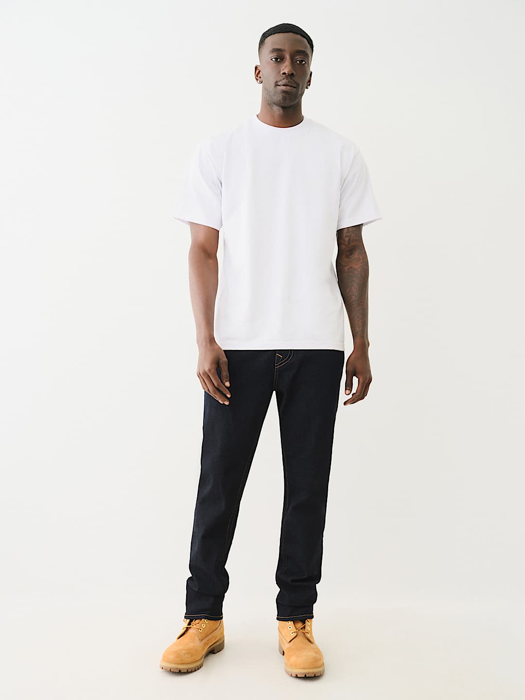 True Religion - ROCCO OMBRÉ SKELETON HORSESHOE SKINNY JEAN 32”