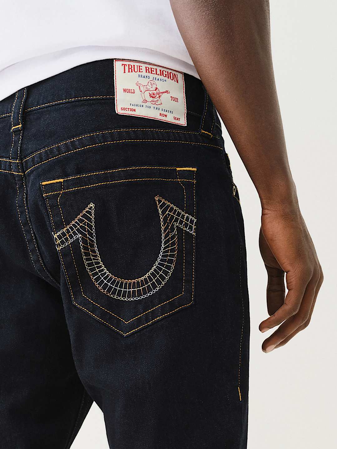 True Religion - ROCCO OMBRÉ SKELETON HORSESHOE SKINNY JEAN 32”