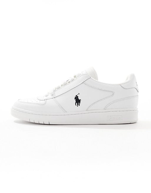 Polo Ralph Lauren Court sneakers in white with black logo
