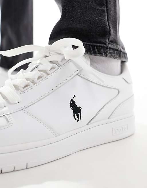 Polo Ralph Lauren Court sneakers in white with black logo