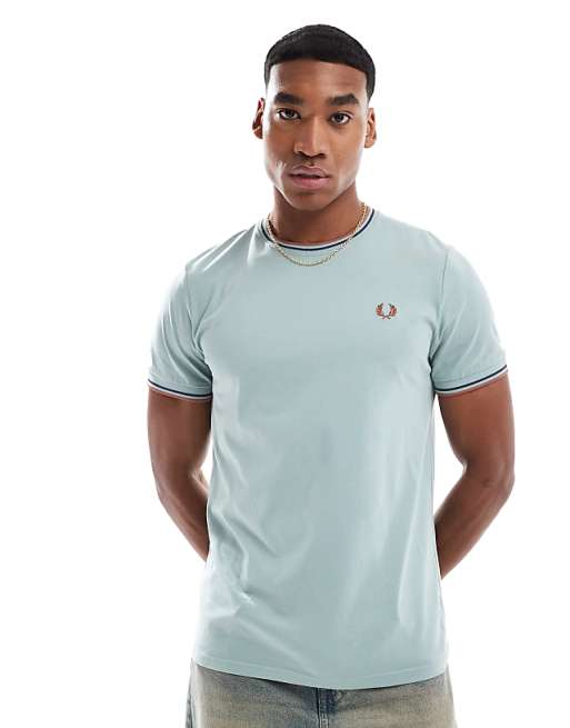 twin tipped t-shirt in ice blue