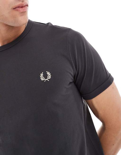 ringer t-shirt in grey