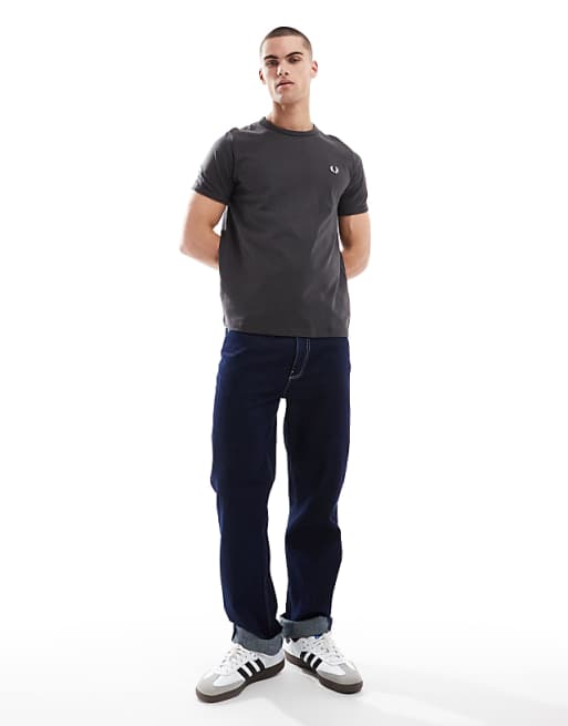 ringer t-shirt in grey