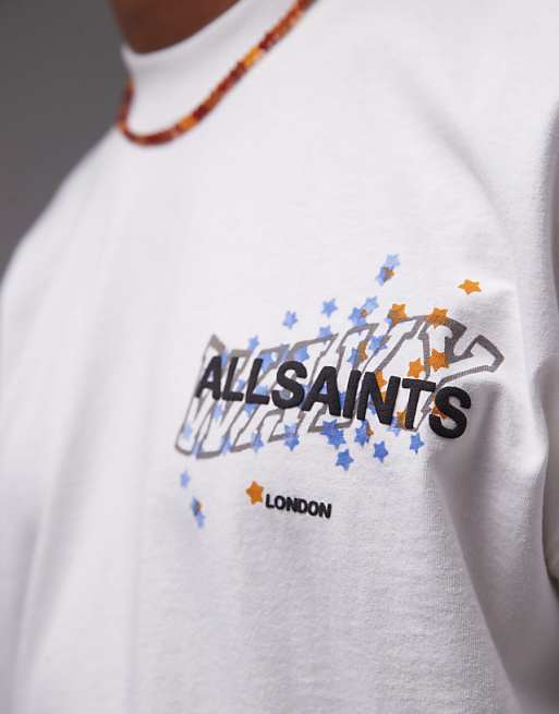 AllSaints - Wavy T-Shirt In Chaik White