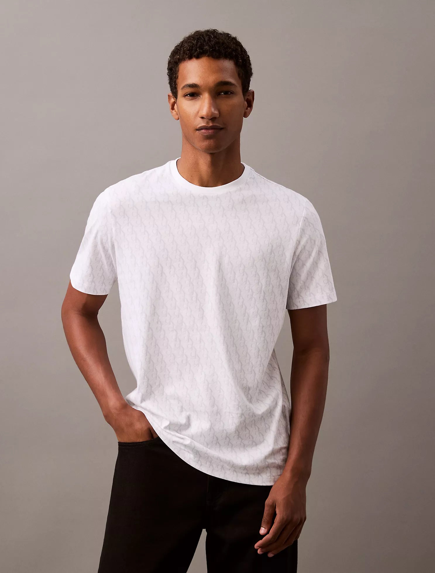 Refined Allover Monogram Logo Classic T-Shirt