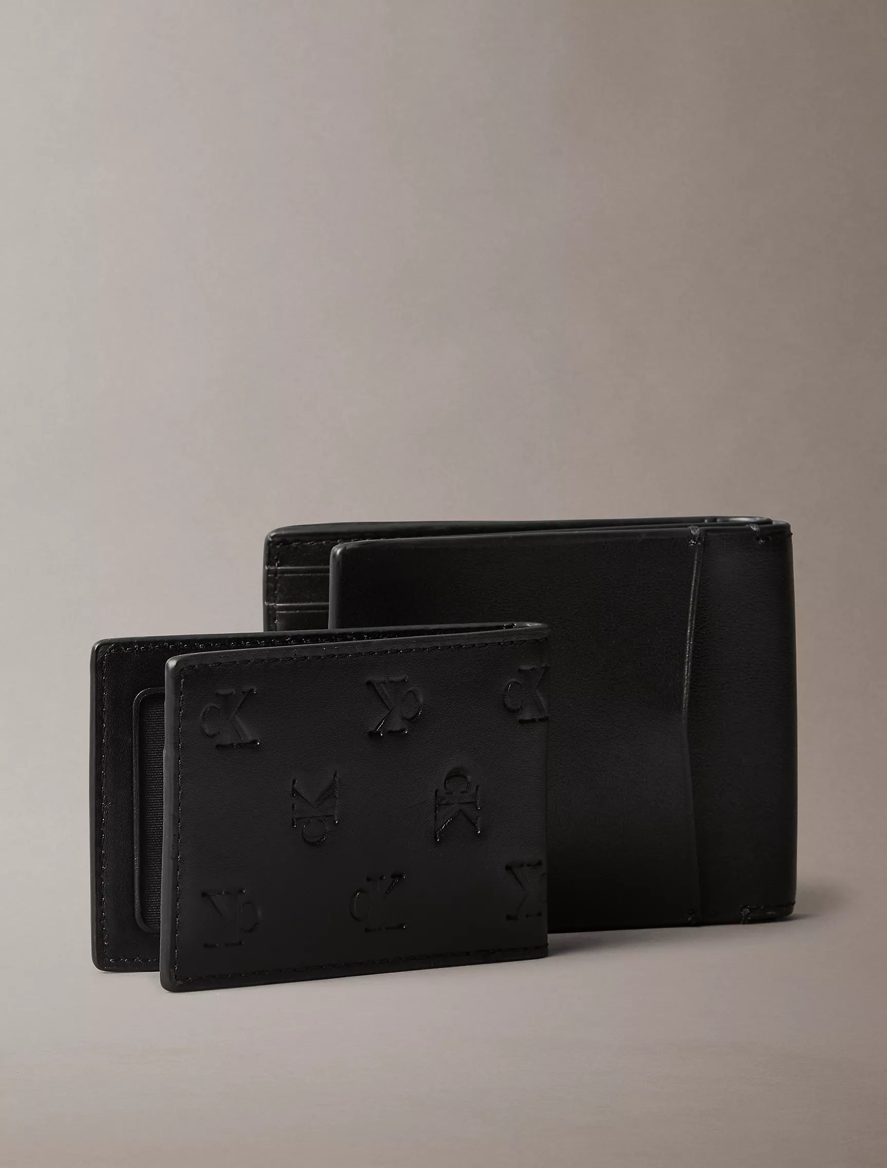 Calvin Klein - Allover Monogram Logo Bifold Wallet + Card Case