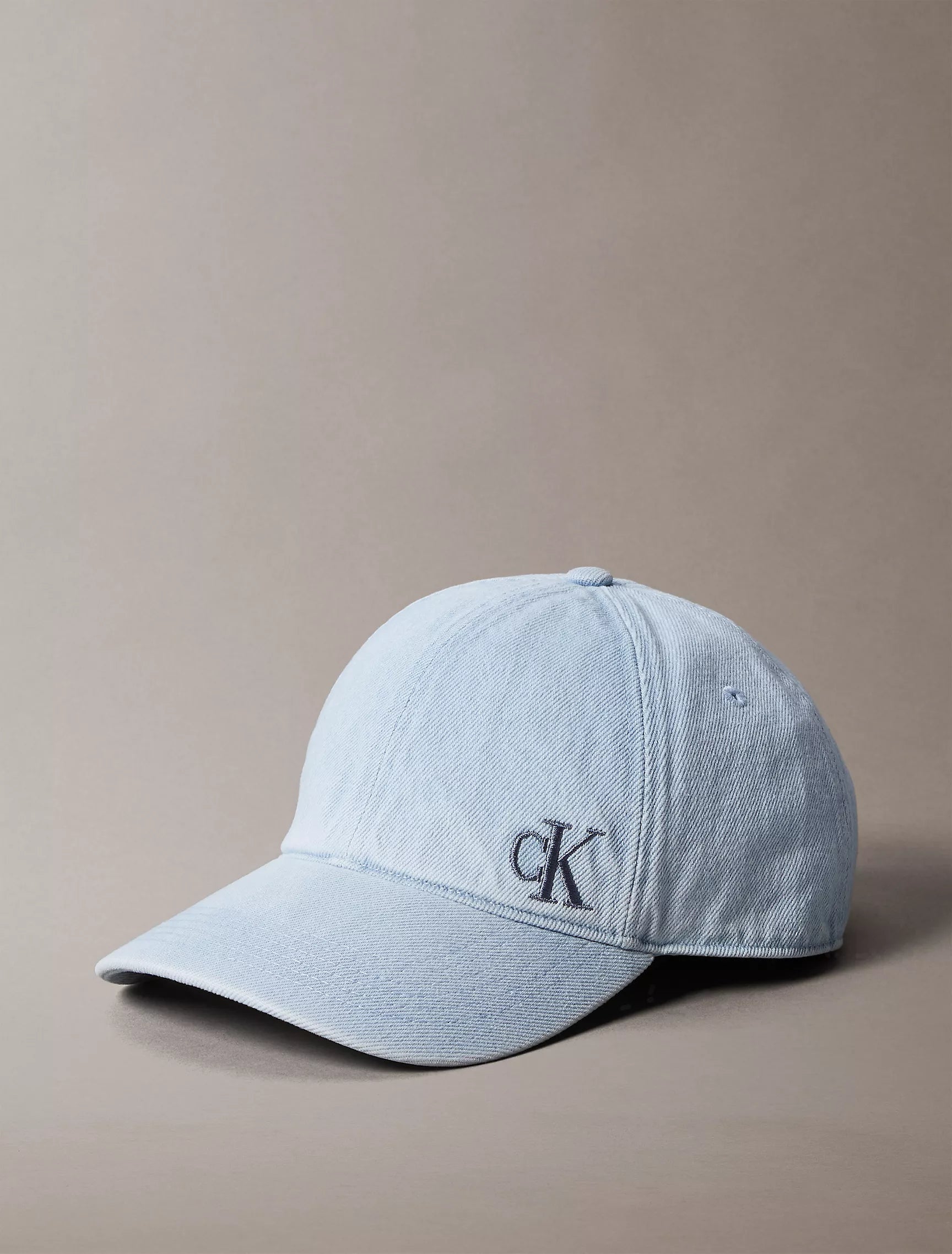 Calvin Klein - Washed Denim Embroidered Logo Baseball Cap