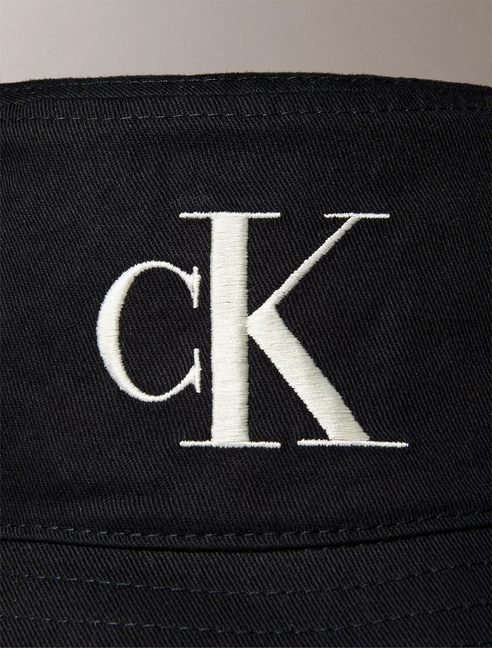 Embroidered Monogram Logo Twill Bucket Hat