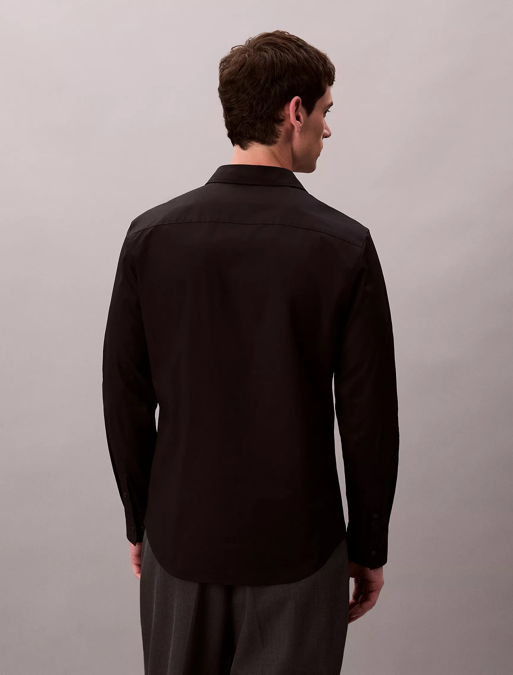 Calvin Klein - Cotton Stretch Poplin Slim Button-Down Shirt