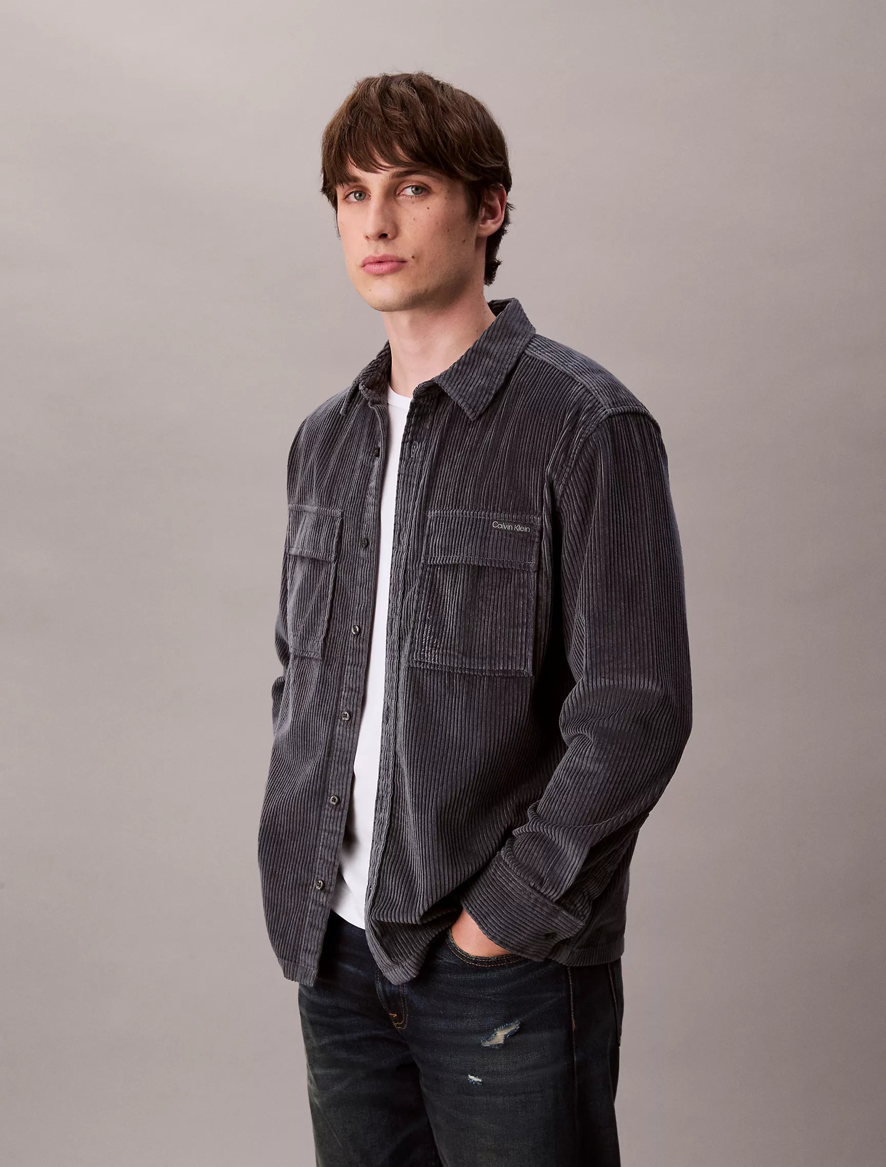 Calvin Klein - Corduroy Relaxed Button-Down Shirt