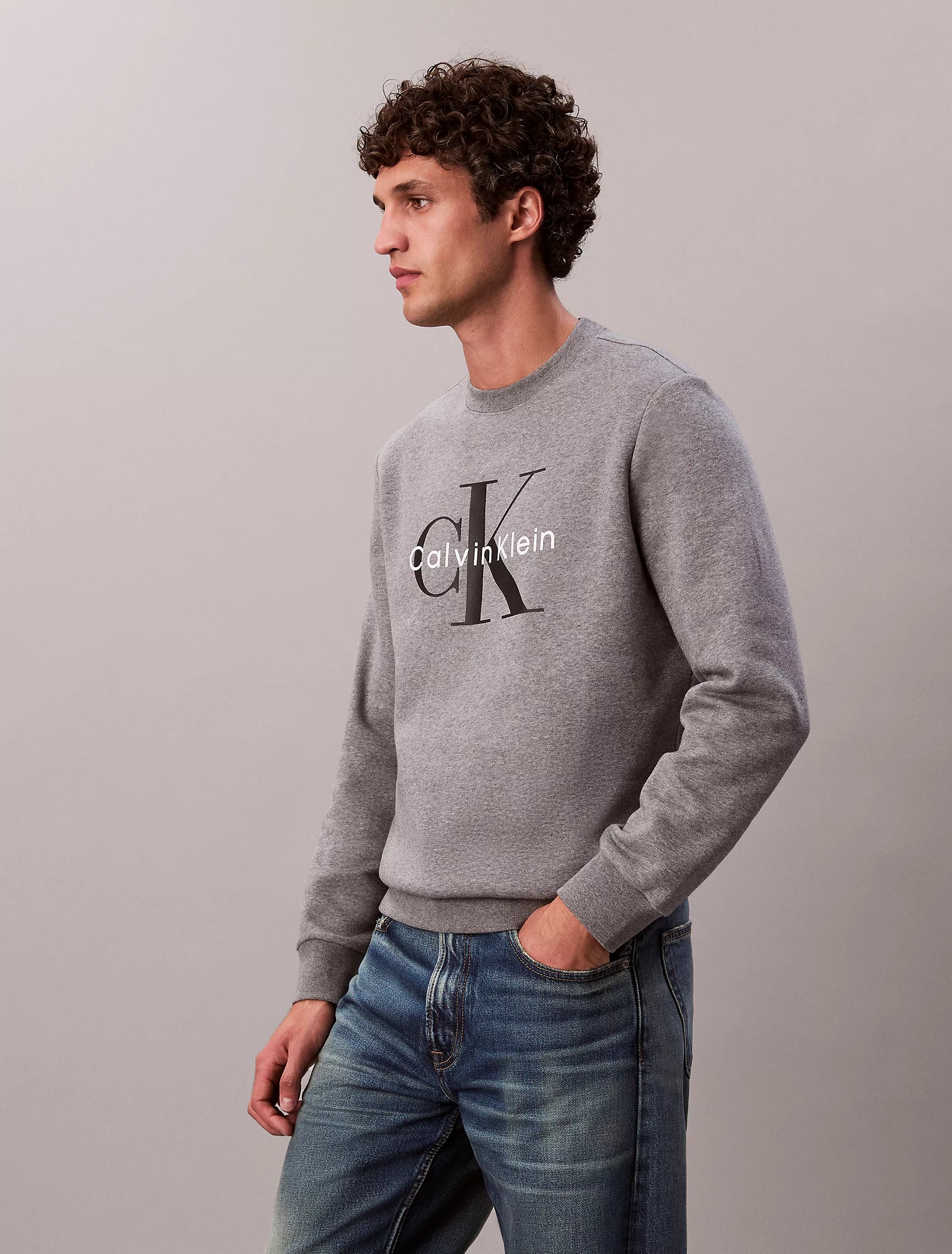 Calvin Klein - Monologo Fleece Crewneck Sweatshirt