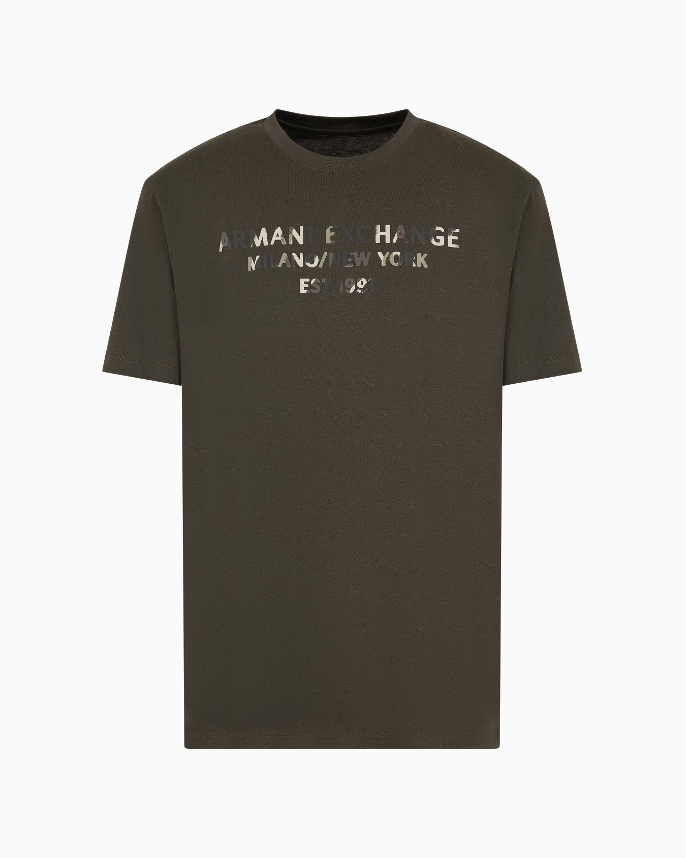 Regular Fit T-Shirt With Camouflage Logo In ASV Cotton