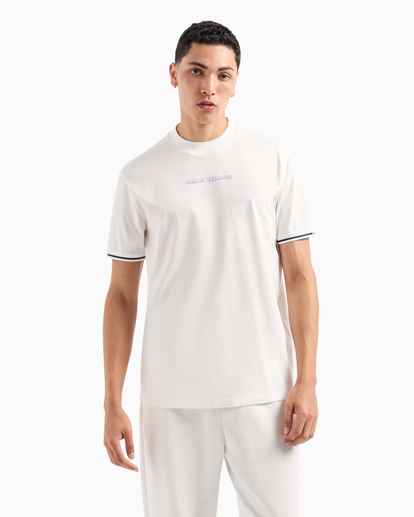 Regular Fit T-Shirt With Contrasting Profiles In ASV Cotton