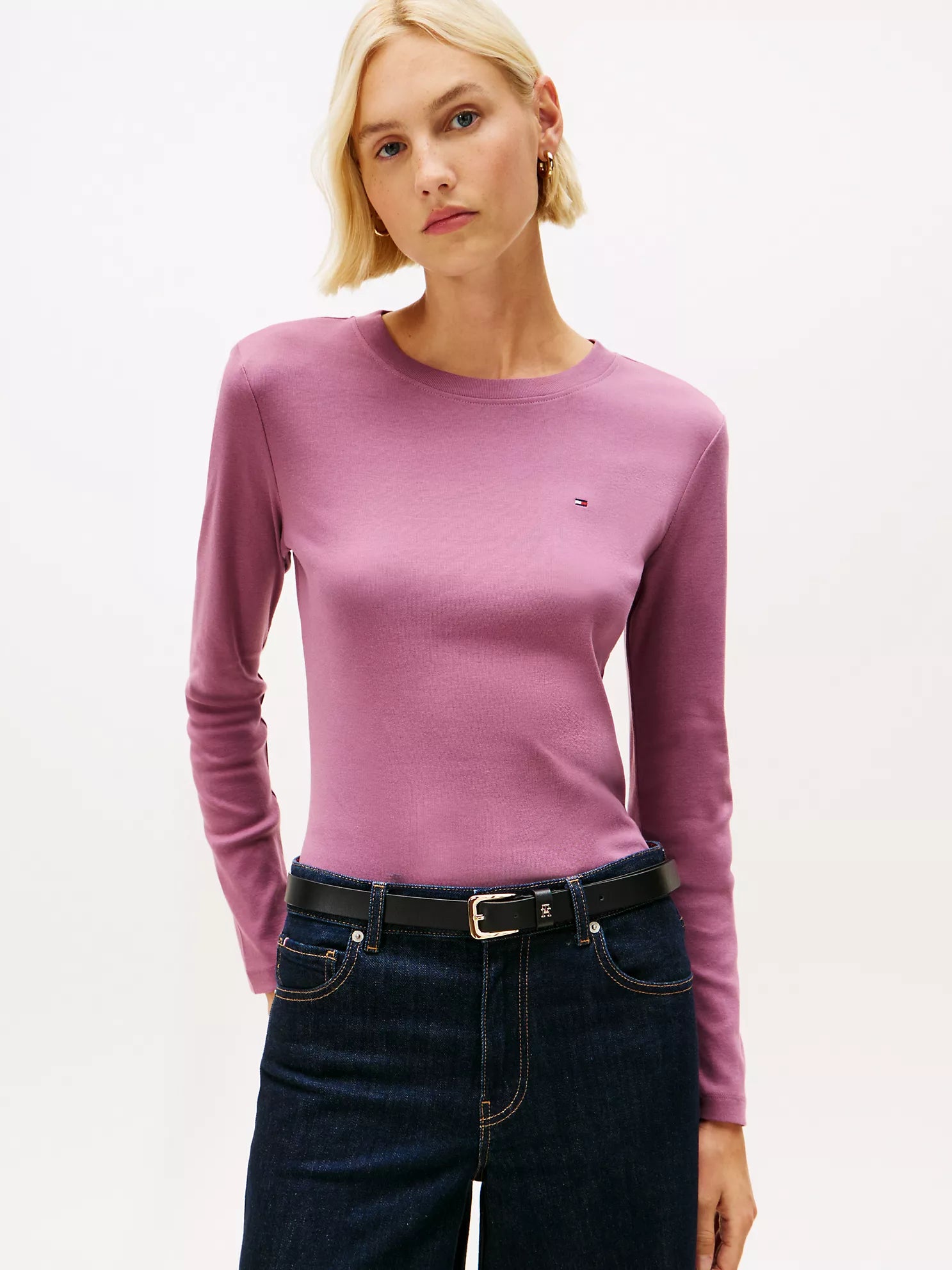 Tommy Hilfiger - Long-Sleeve Crewneck Favorite T-Shirt