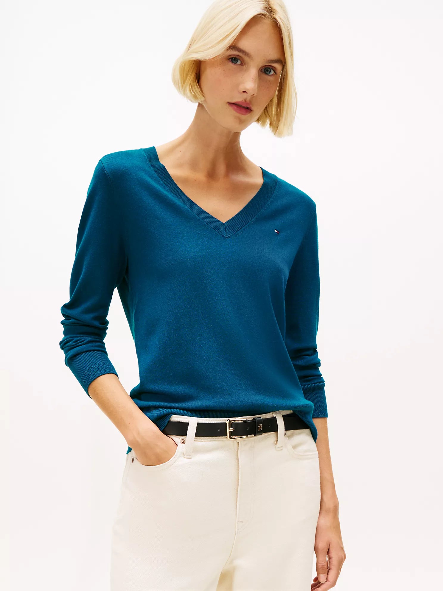 Tommy Hilfiger - Viscose-Blend V-Neck Sweater