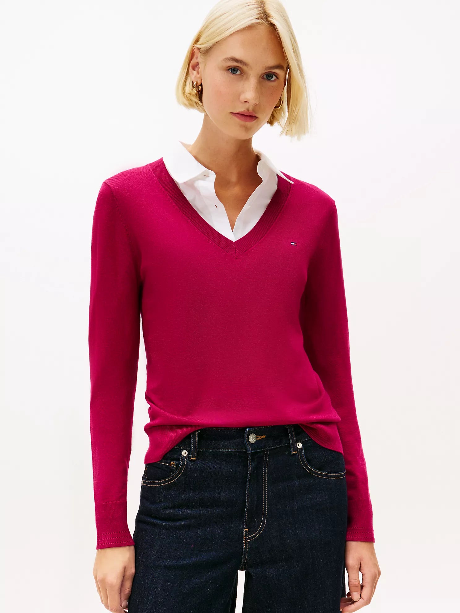 Tommy Hilfiger - Viscose-Blend V-Neck Sweater