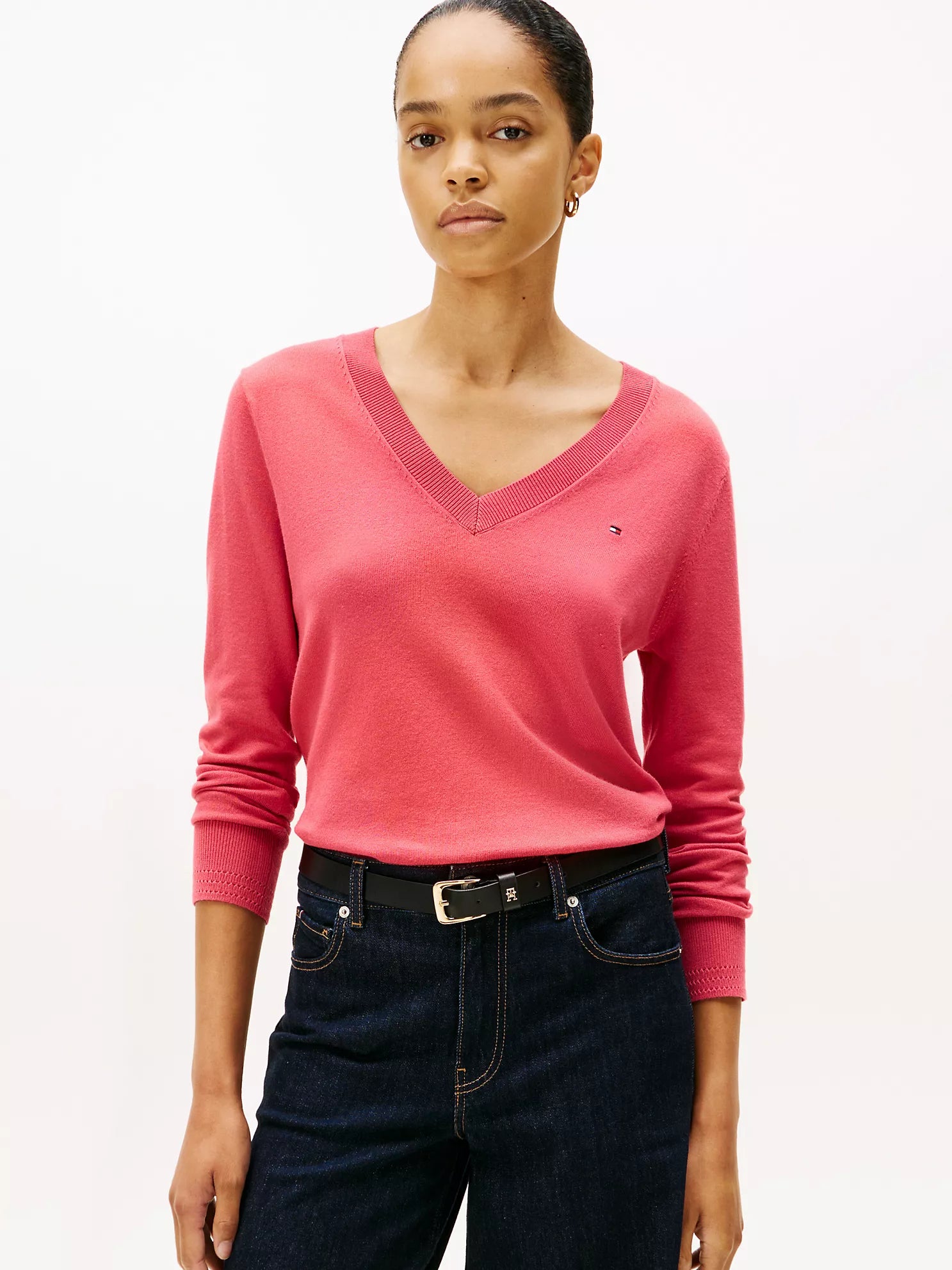 Tommy Hilfiger - Viscose-Blend V-Neck Sweater