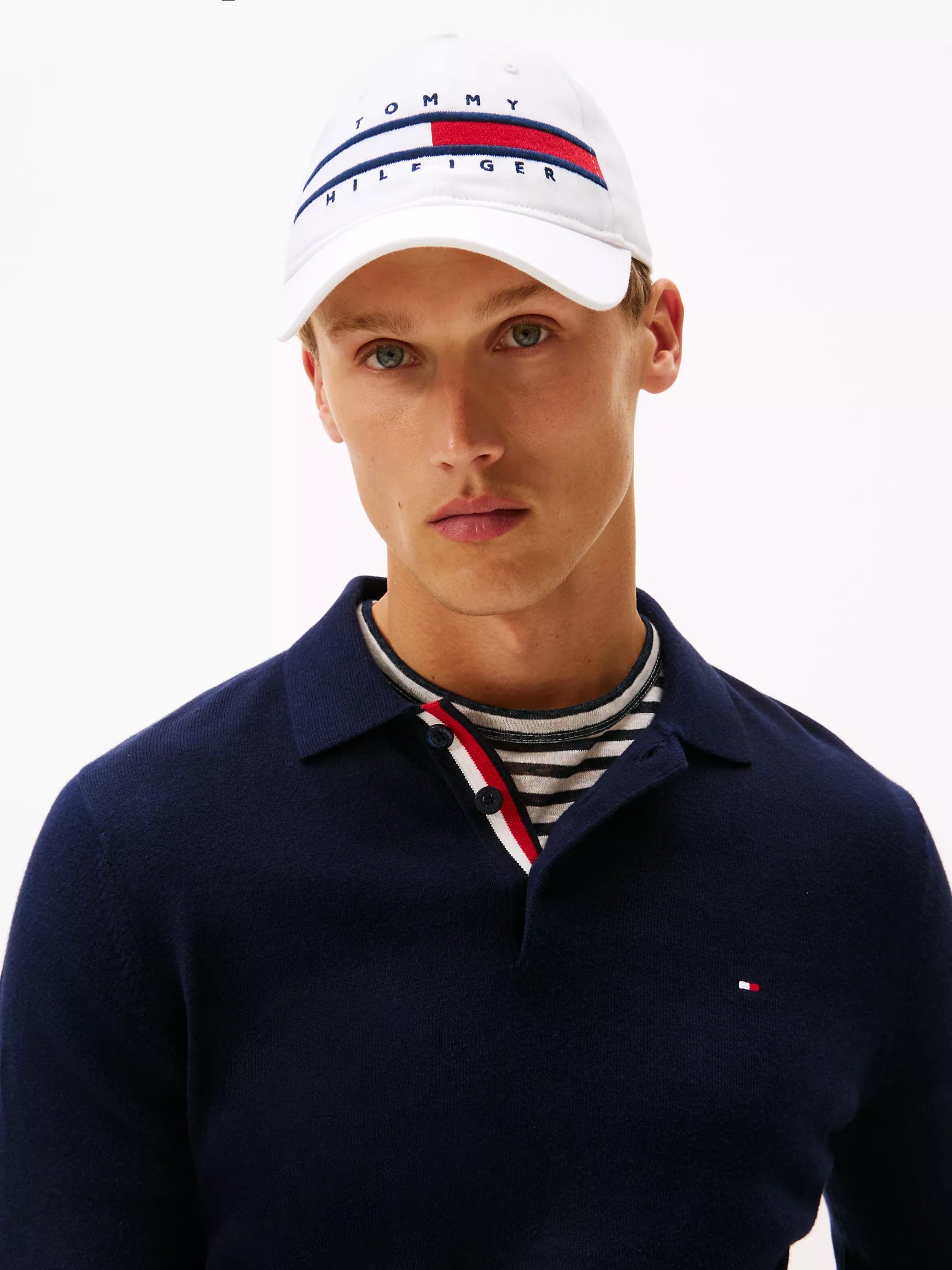 Flag Stripe Logo Baseball Cap