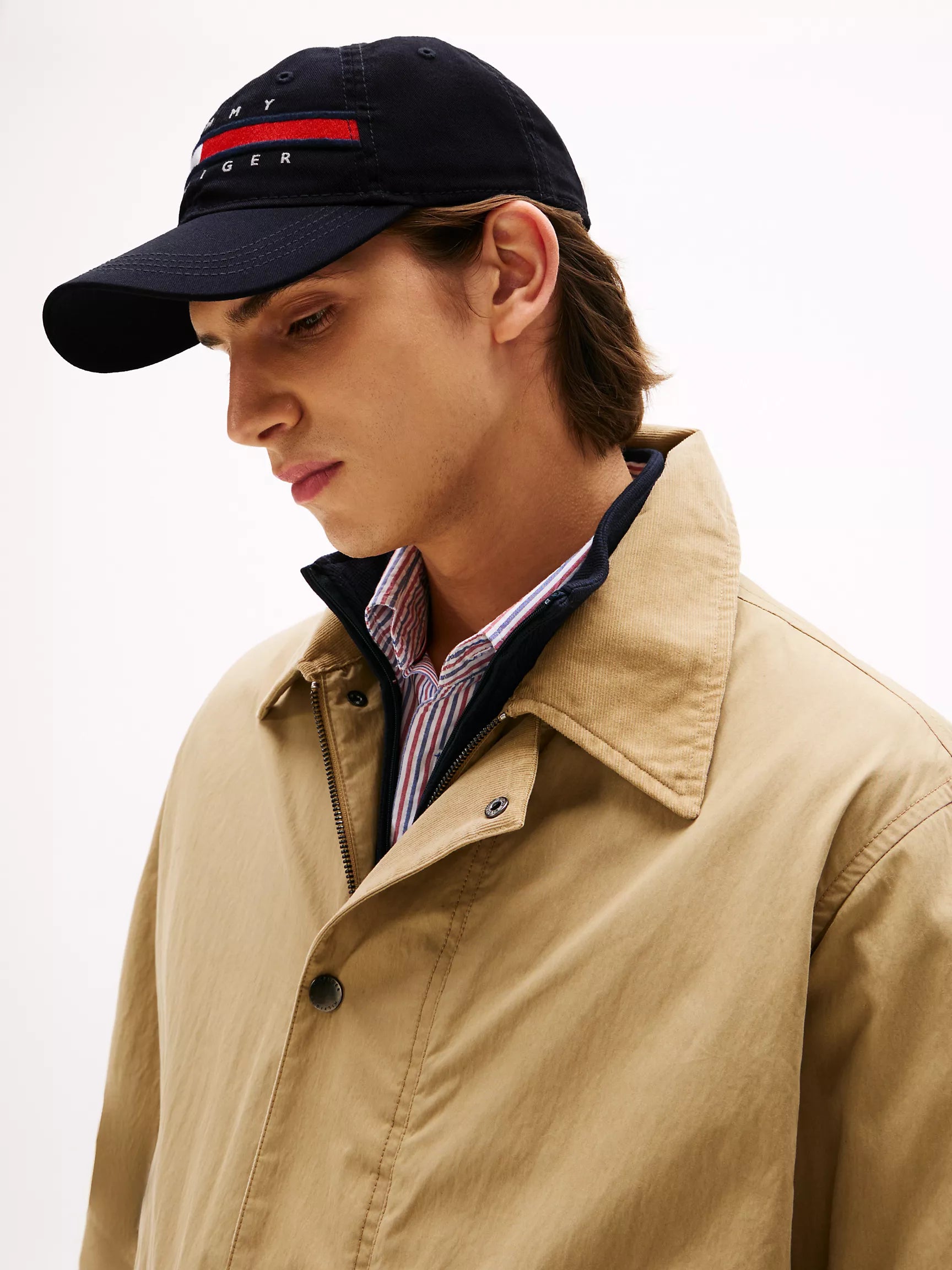 Flag Stripe Logo Baseball Cap