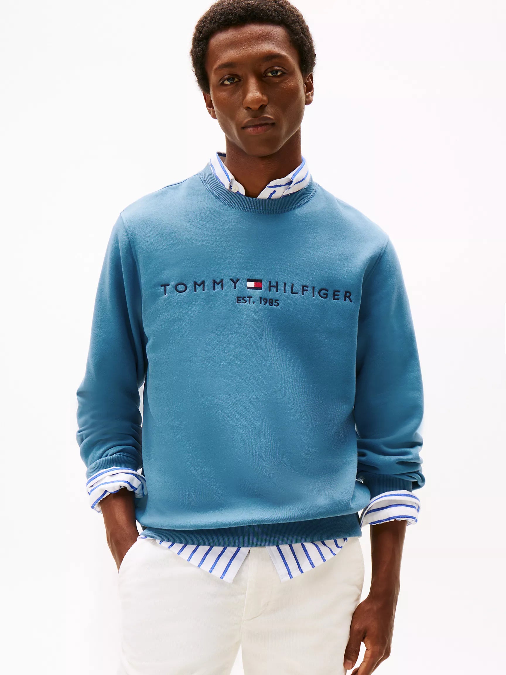 Tommy Hilfiger - Embroidered Tommy Logo Sweatshirt