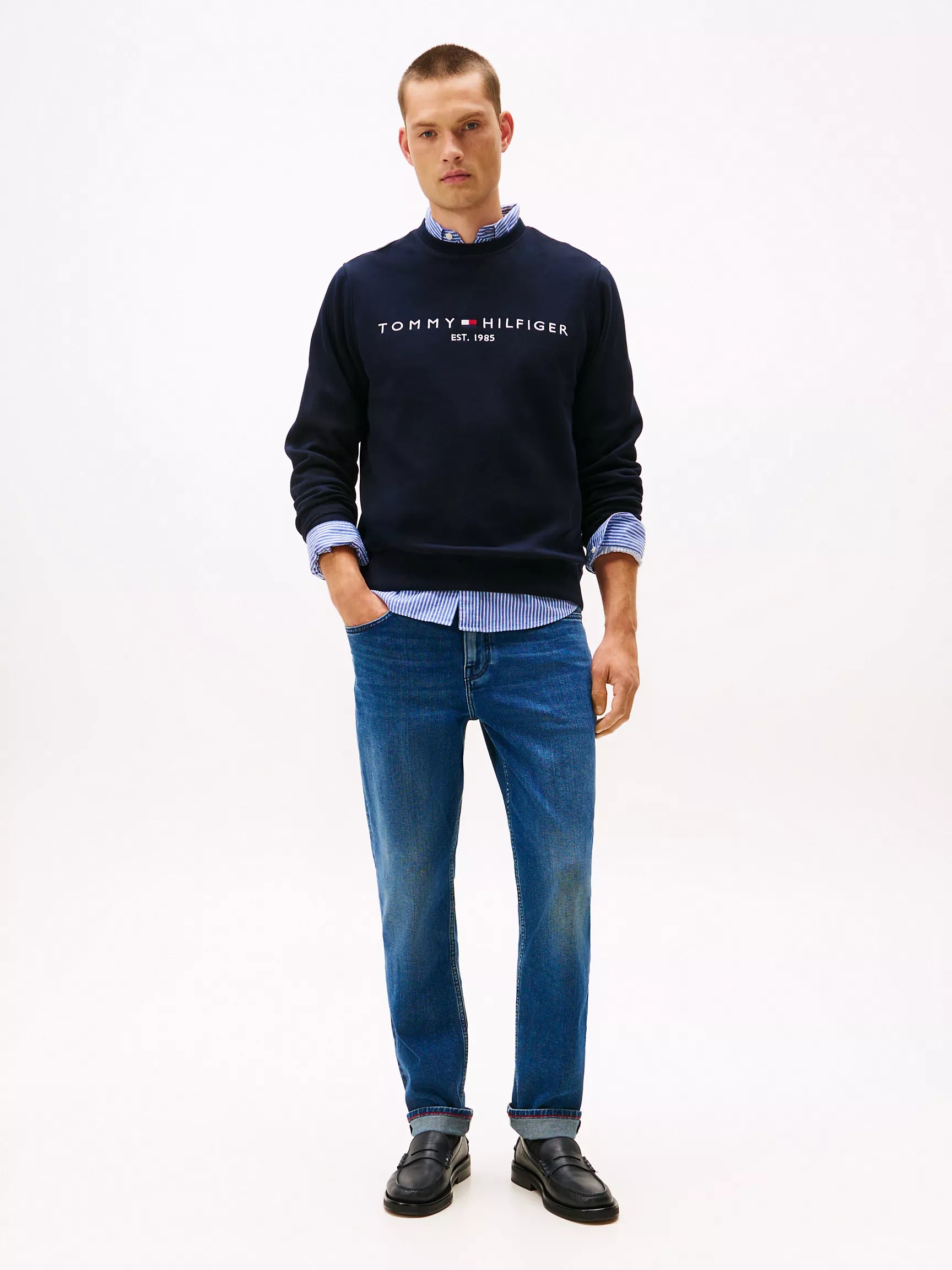 Tommy Hilfiger - Embroidered Tommy Logo Sweatshirt