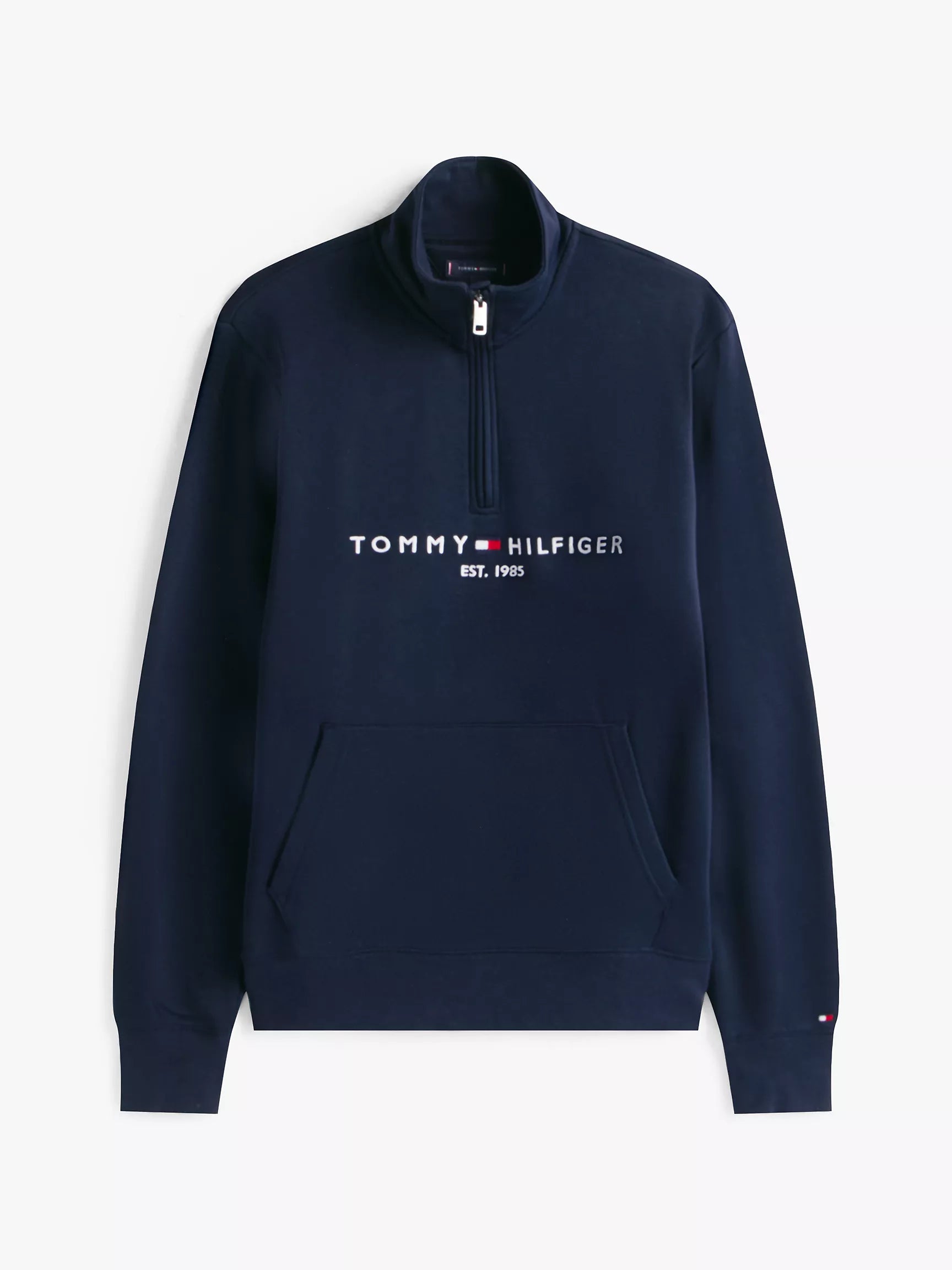Tommy Hilfiger - Embroidered Tommy Logo Quarter-Zip