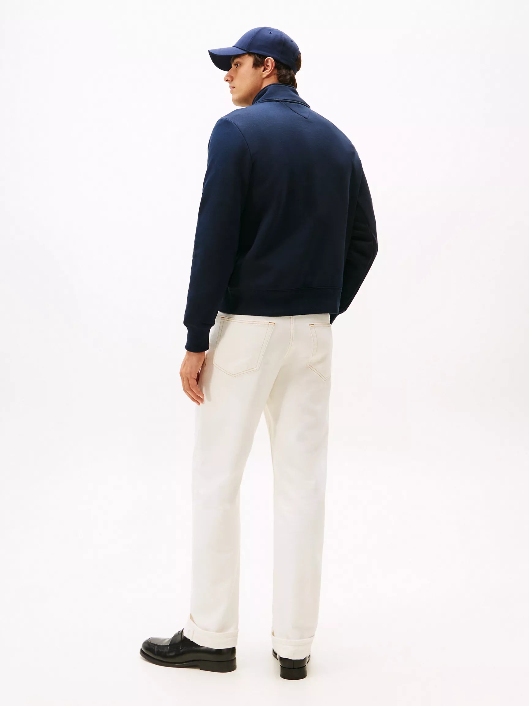 Tommy Hilfiger - Embroidered Tommy Logo Quarter-Zip