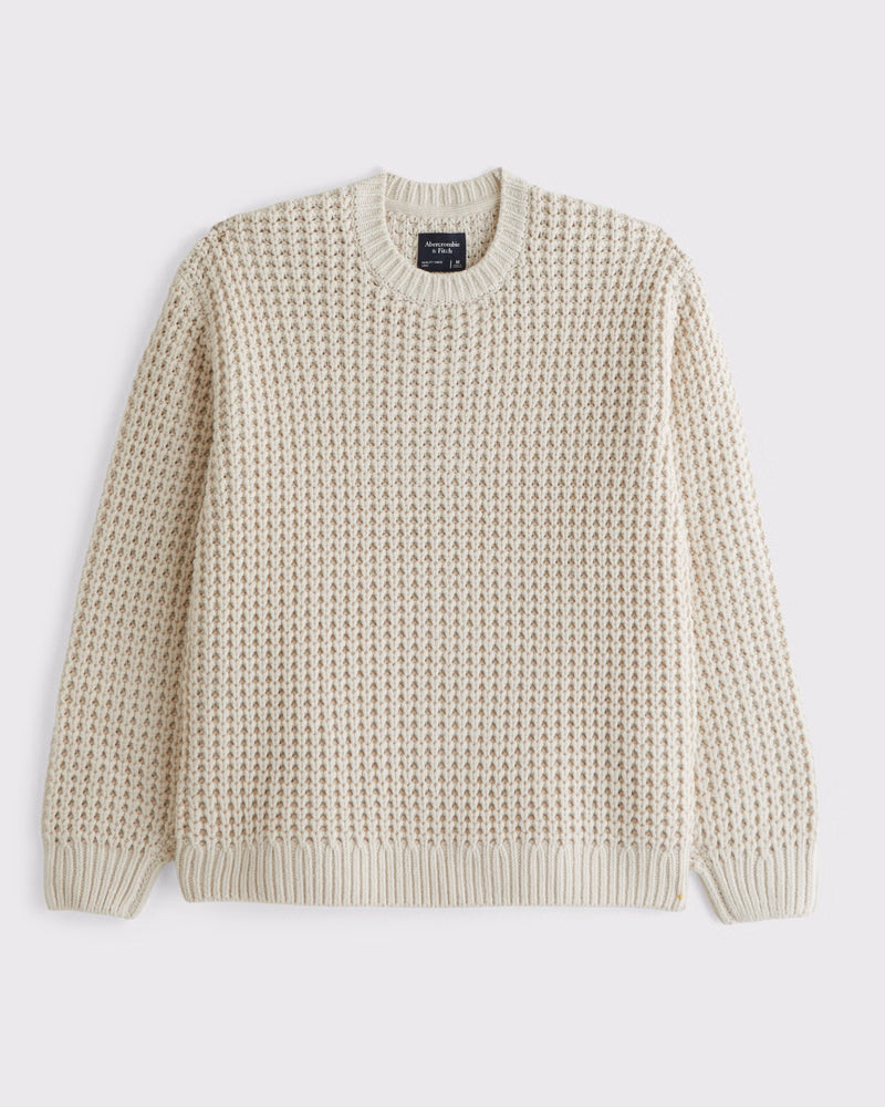Abercrombie & Fitch - Chunky Waffle Crew Sweater