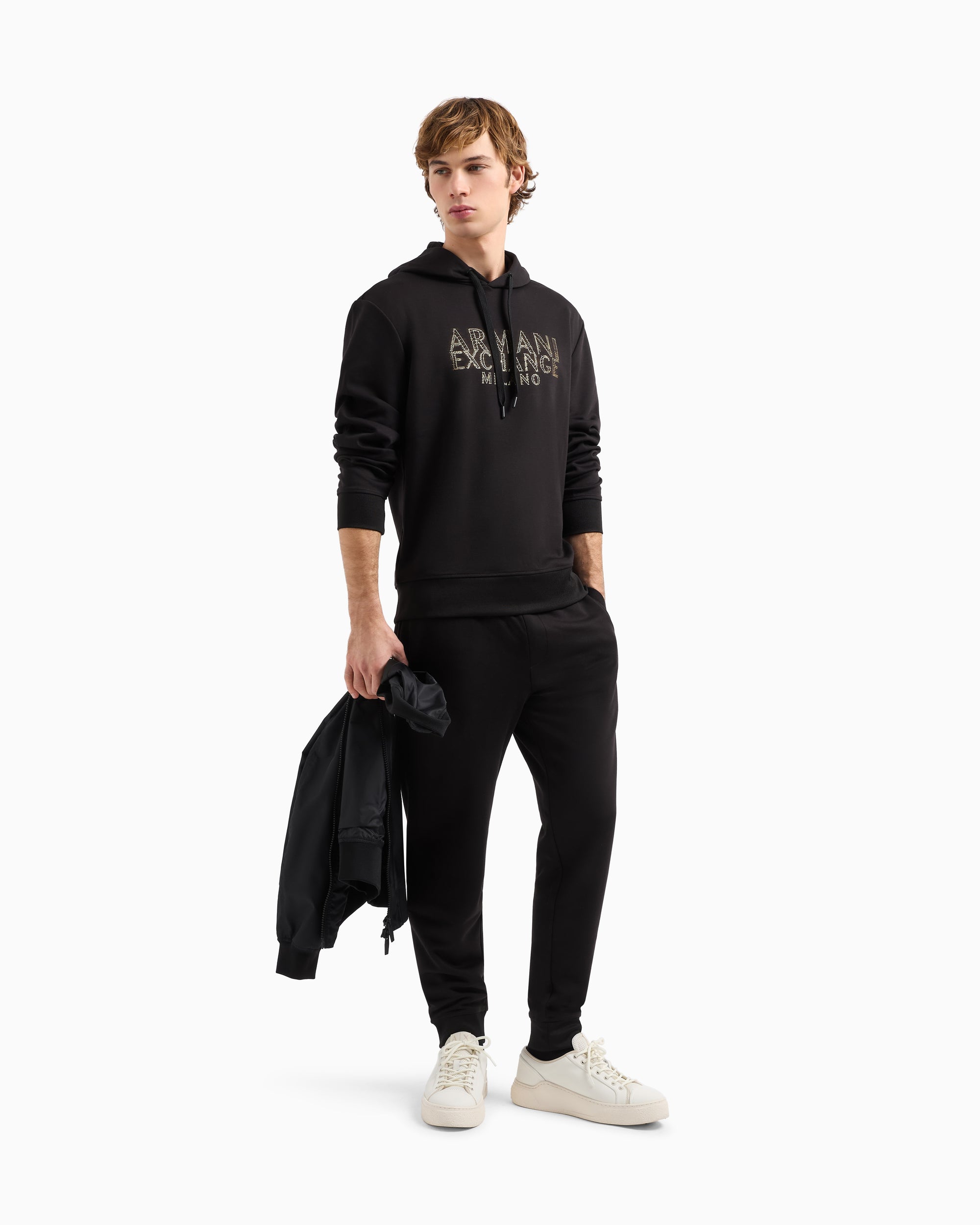 Armani Exchange - Hoodie With Blurred Logo Effect