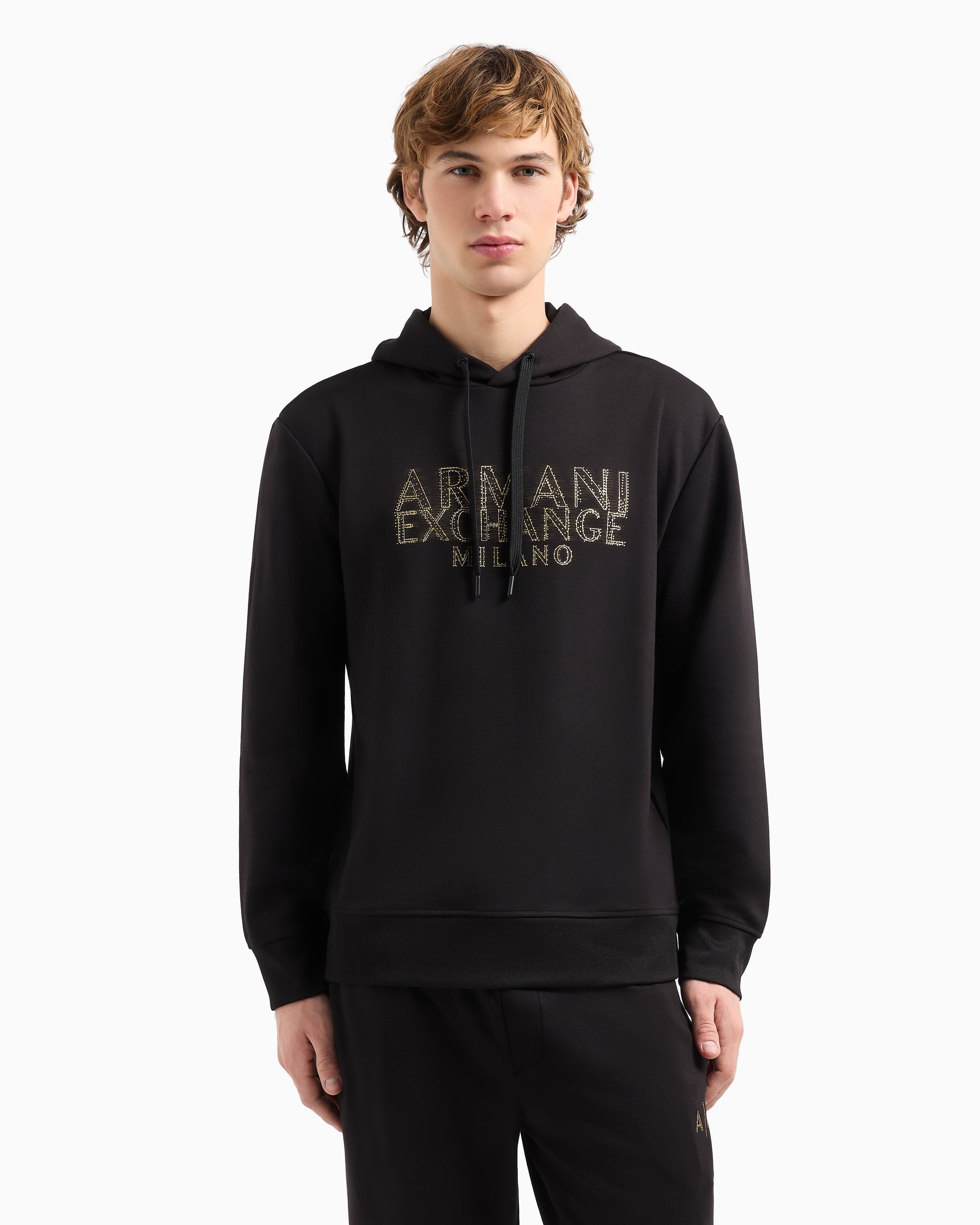 Armani Exchange - Hoodie With Blurred Logo Effect