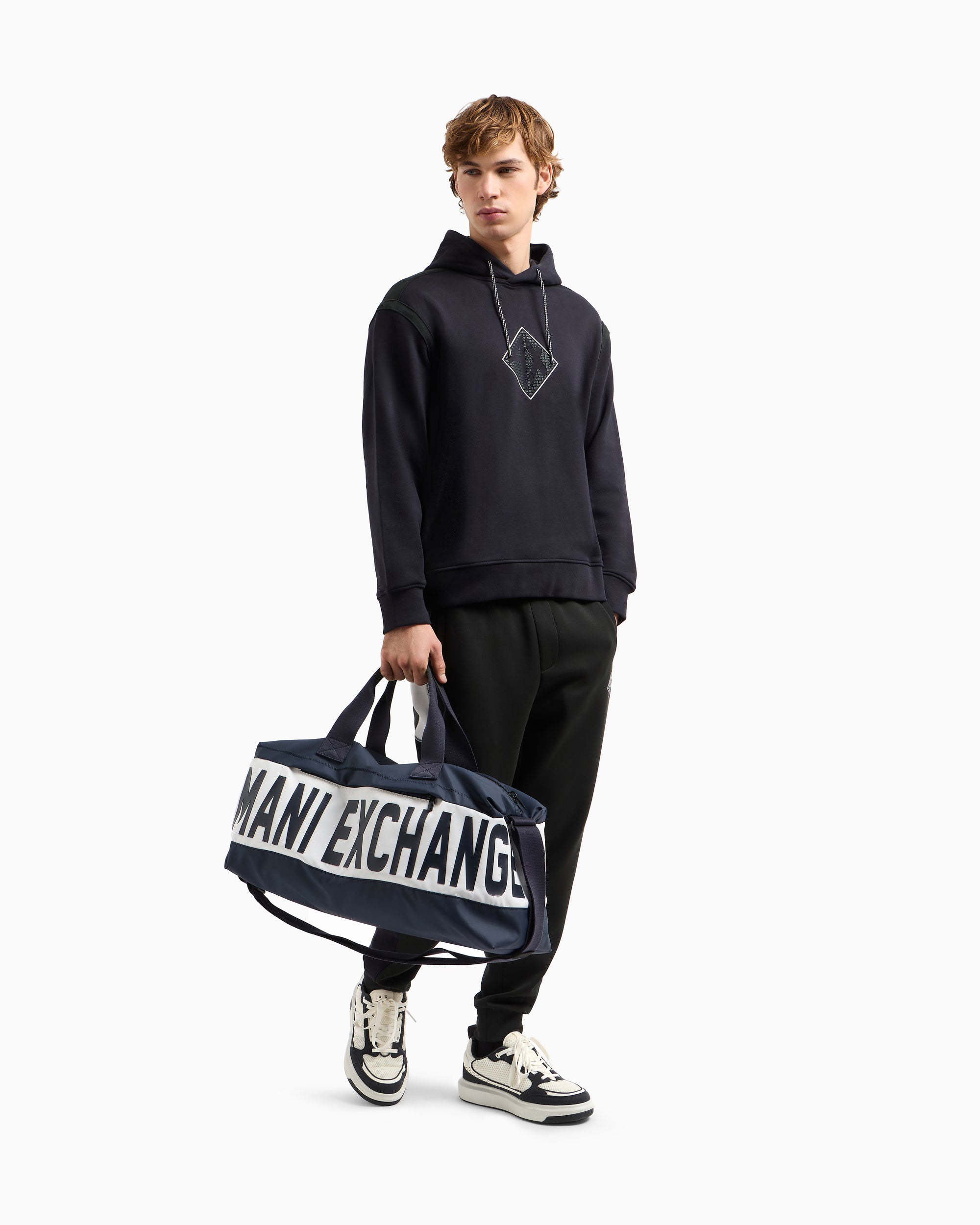 Armani Exchange - Hoodie With Maxi Logo On The Chest