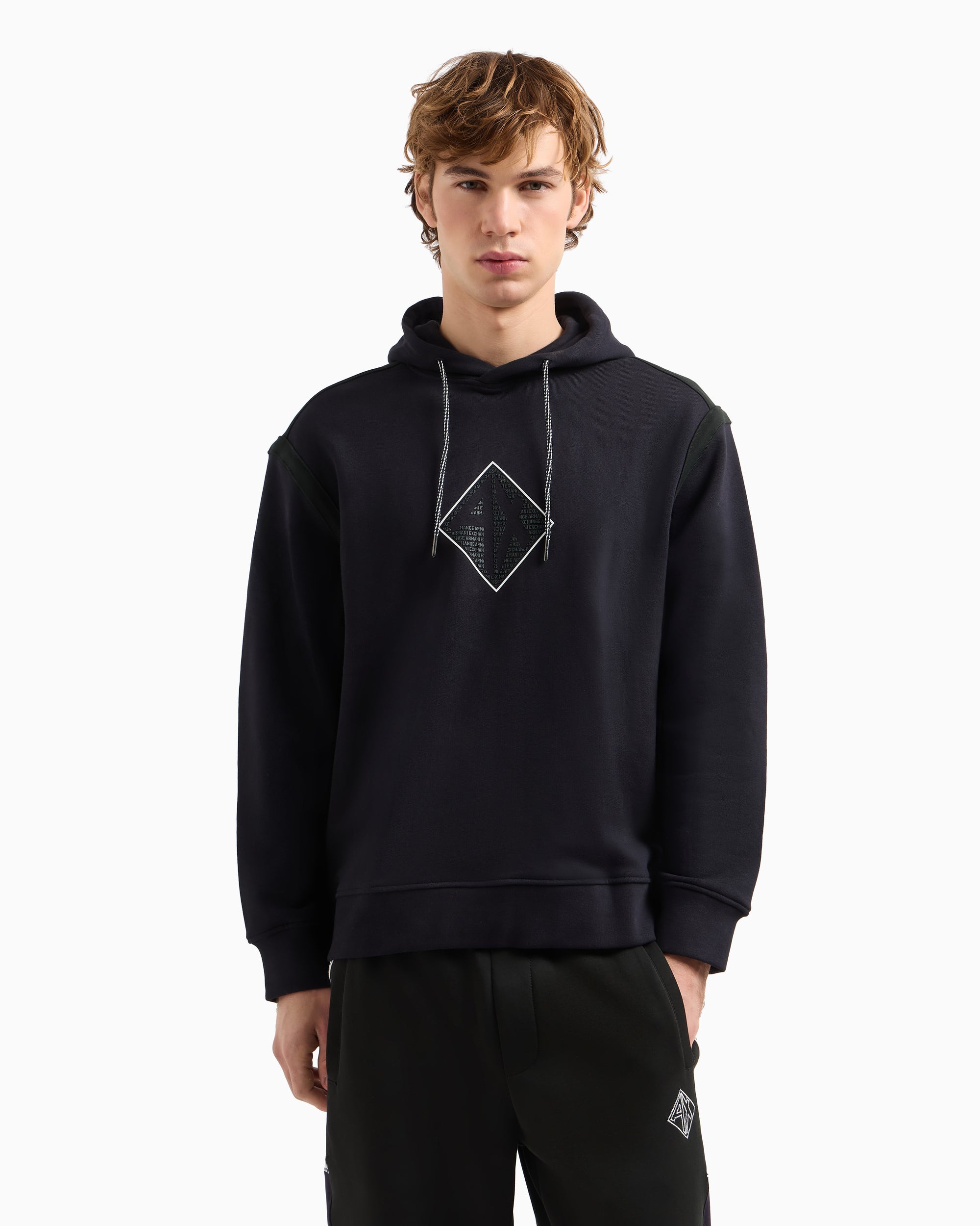 Armani Exchange - Hoodie With Maxi Logo On The Chest