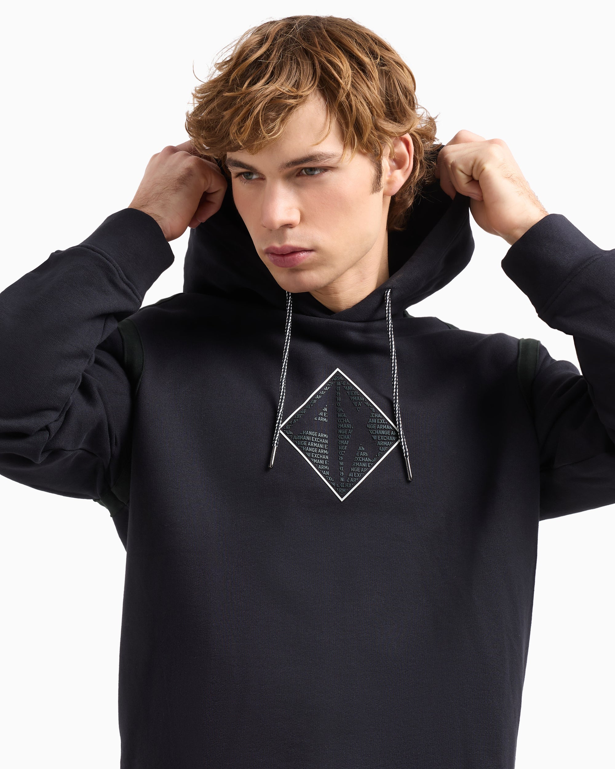 Armani Exchange - Hoodie With Maxi Logo On The Chest