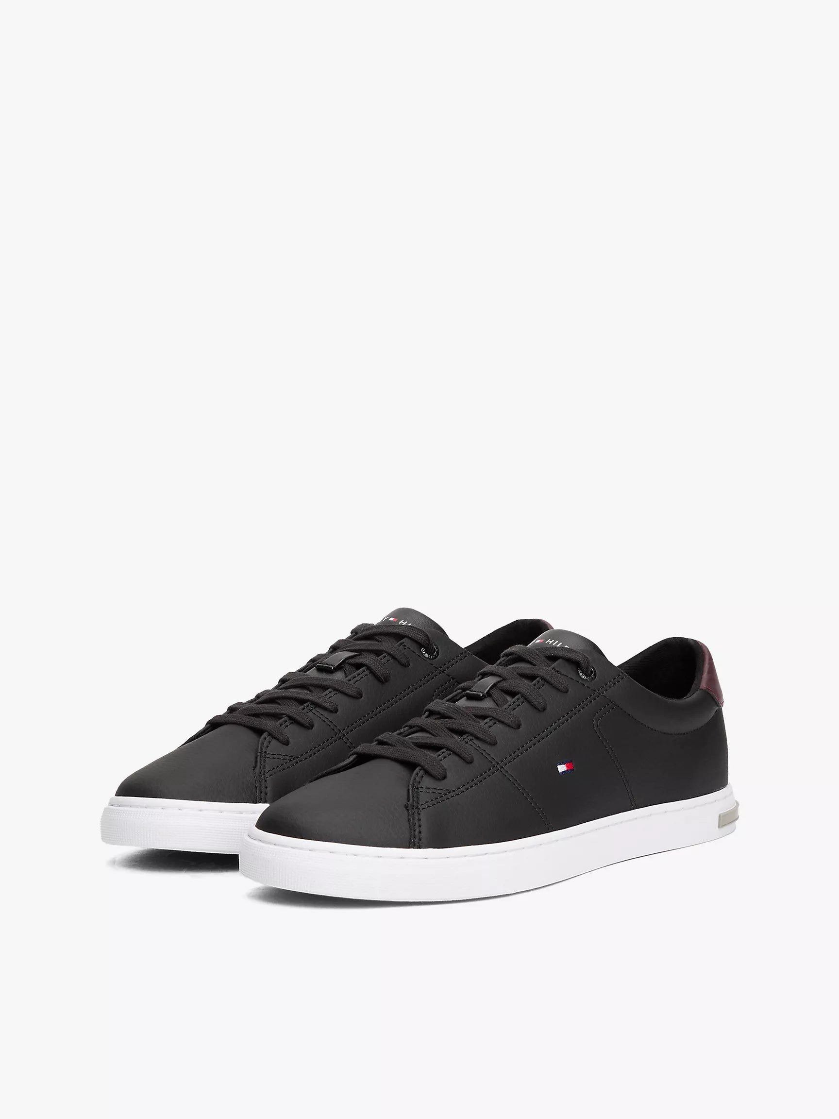 Tommy Hilfiger - Low Cut Logo Leather Mix Sneaker