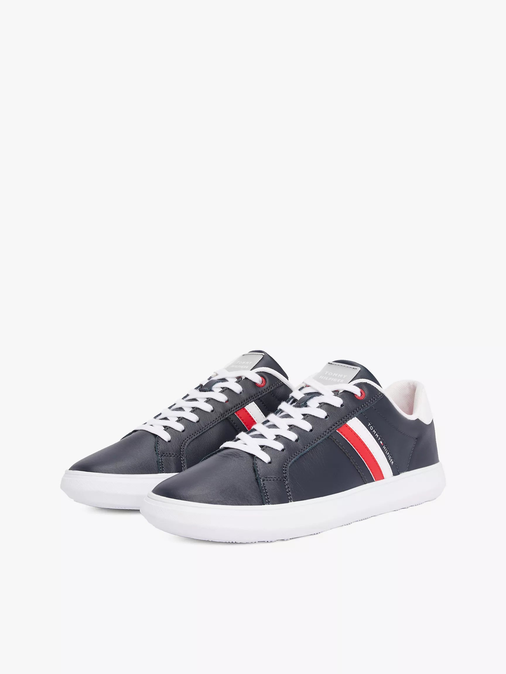 Stripe Leather Cupsole Sneaker