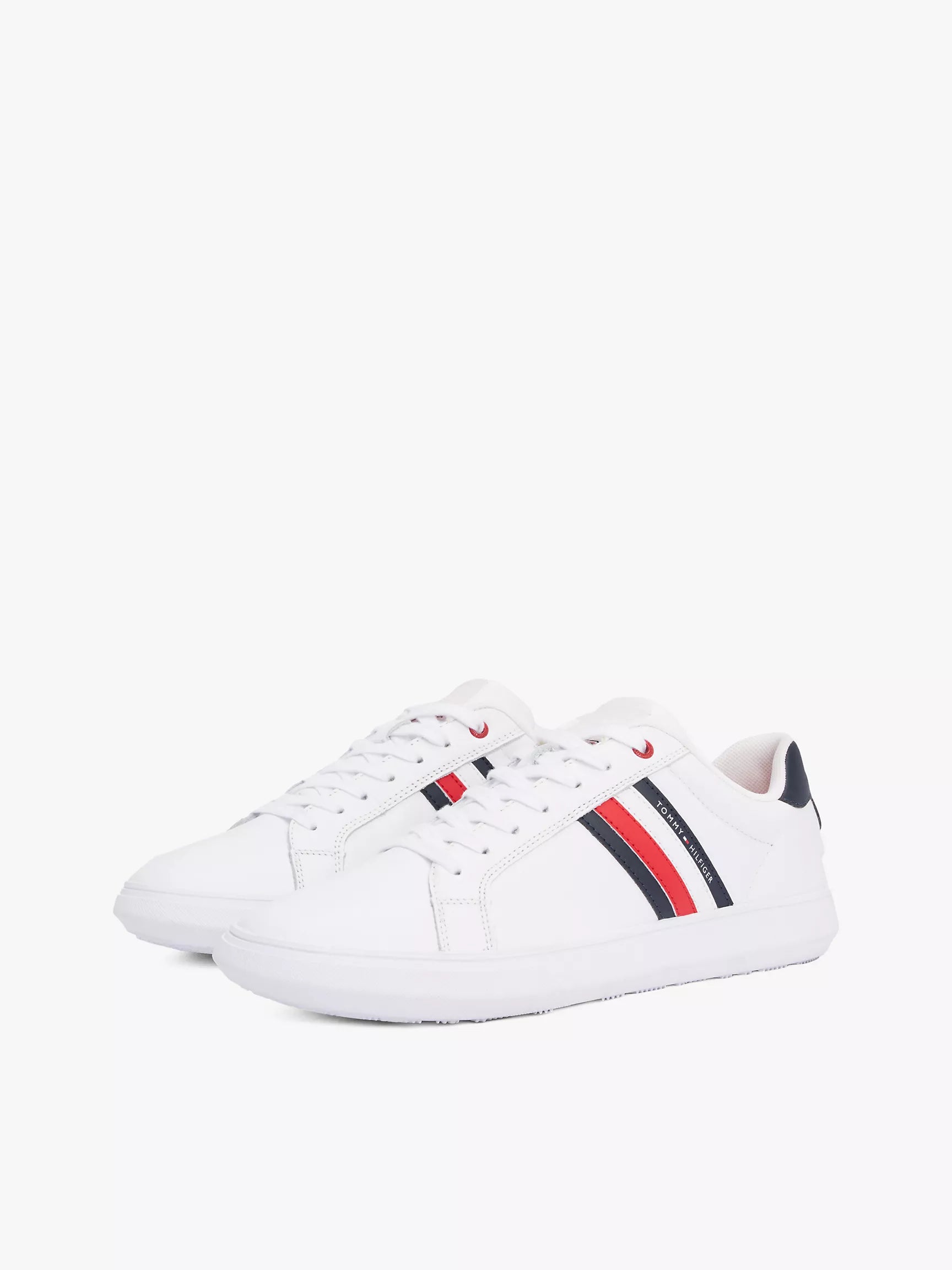 Stripe Leather Cupsole Sneaker