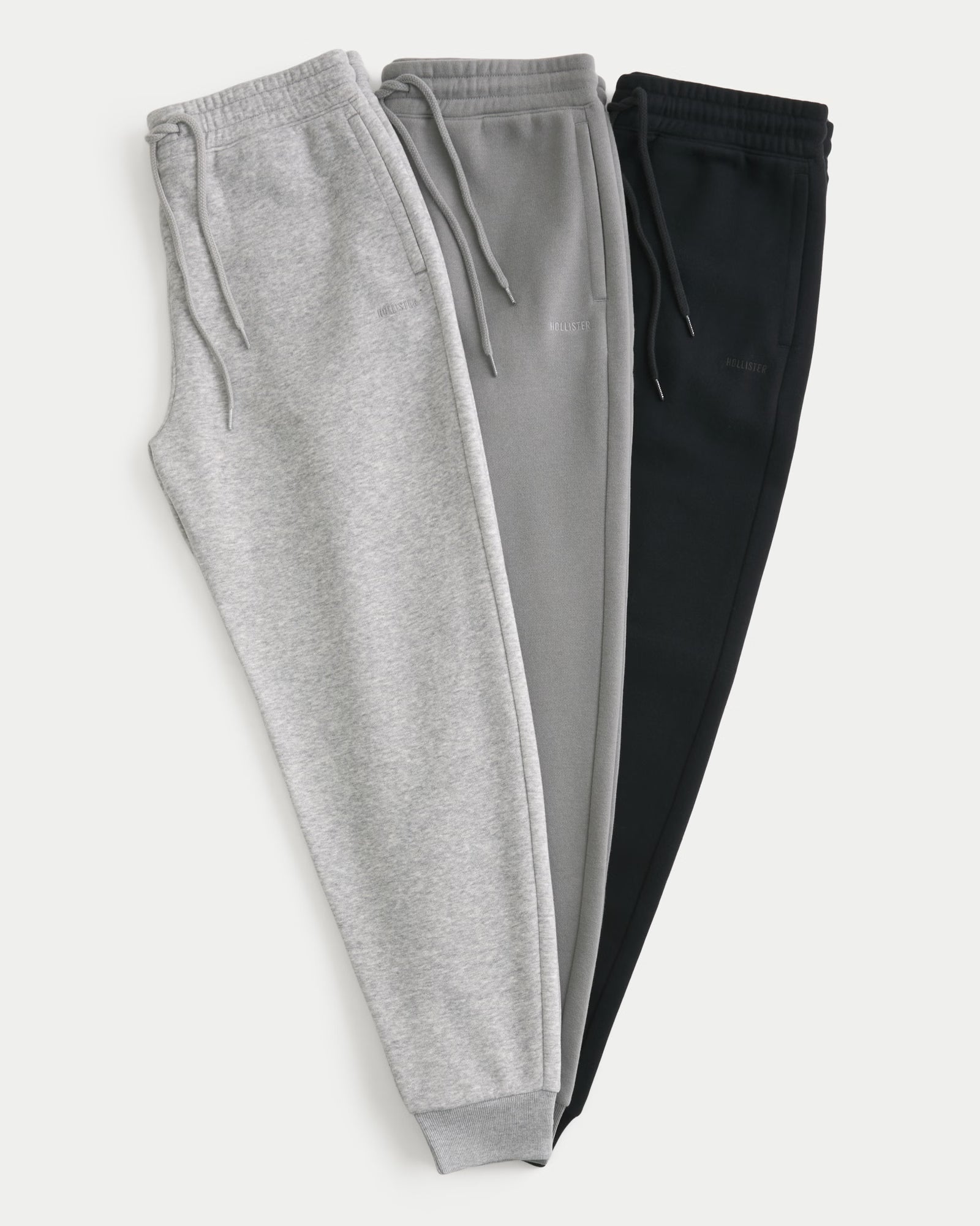 Hollister - Relaxed Fleece Jogger 3-Pack