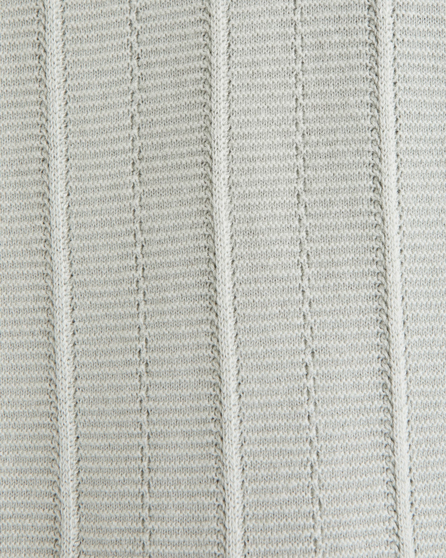 Textural Stripe Zip Sweater Polo