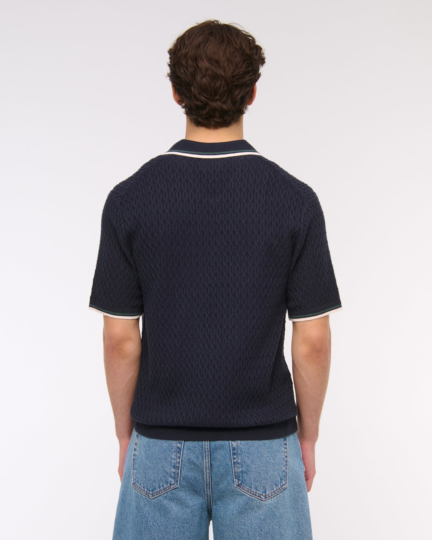 Tipped Zip Sweater Polo