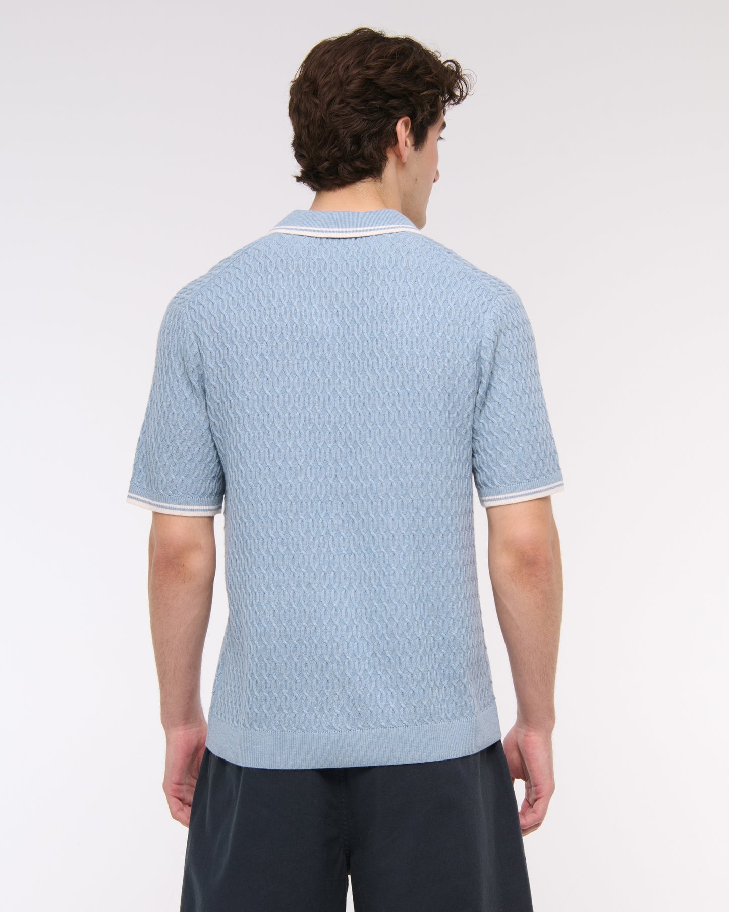 Tipped Zip Sweater Polo