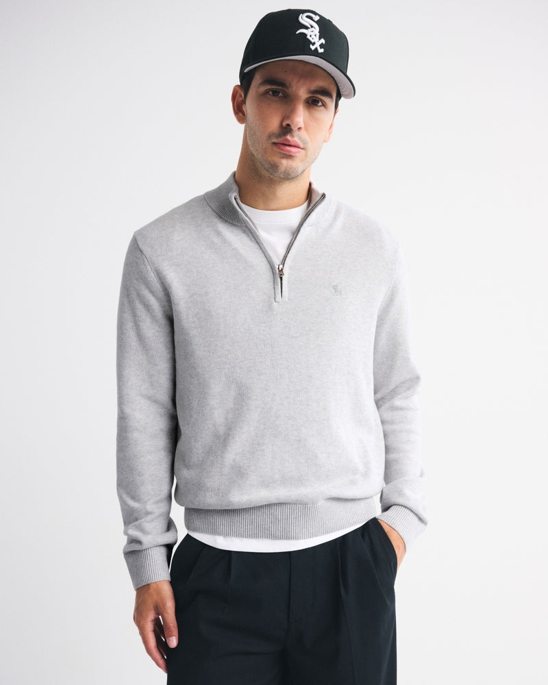 Abercrombie & Fitch - Icon Quarter-Zip Sweater