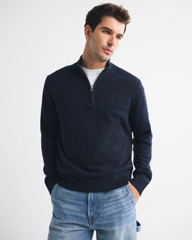 Abercrombie & Fitch - Icon Quarter-Zip Sweater