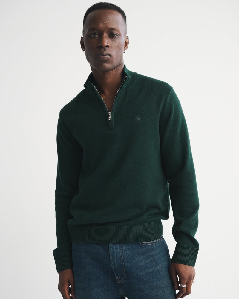 Abercrombie & Fitch - Icon Quarter-Zip Sweater