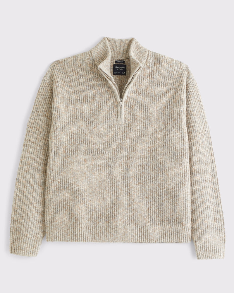 Abercrombie & Fitch - Essential Half-Zip Sweater
