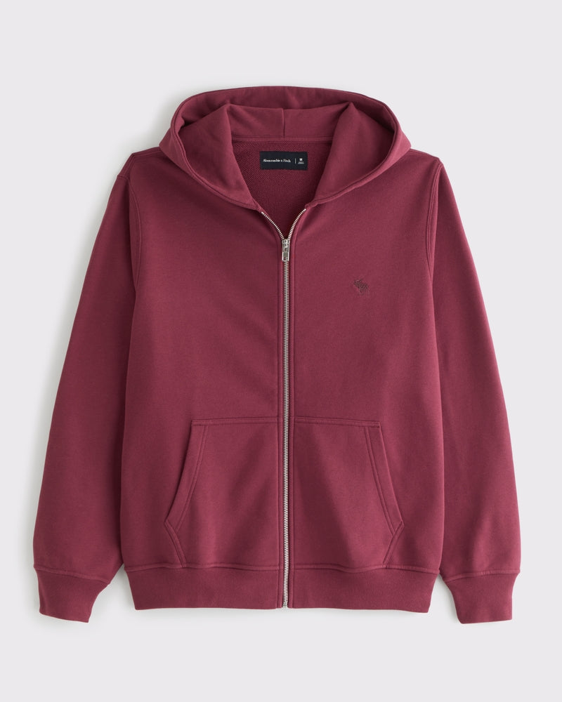 Abercrombie & Fitch - French Terry Icon Full-Zip Hoodie