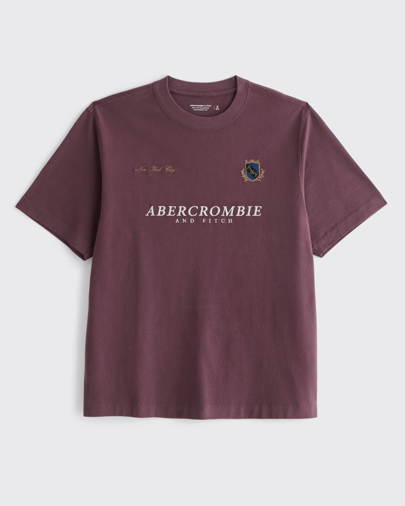 Abercrombie & Fitch - Premium Heavyweight 2.0 Crest Logo Tee