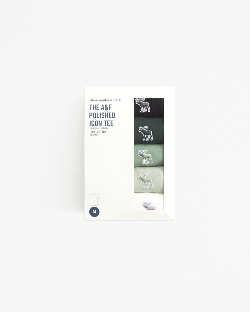 5-Pack Slim Polished Icon Tees ( greens )