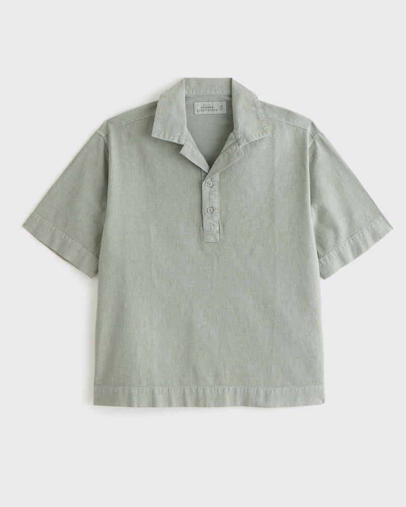 Summer Linen-Blend Popover