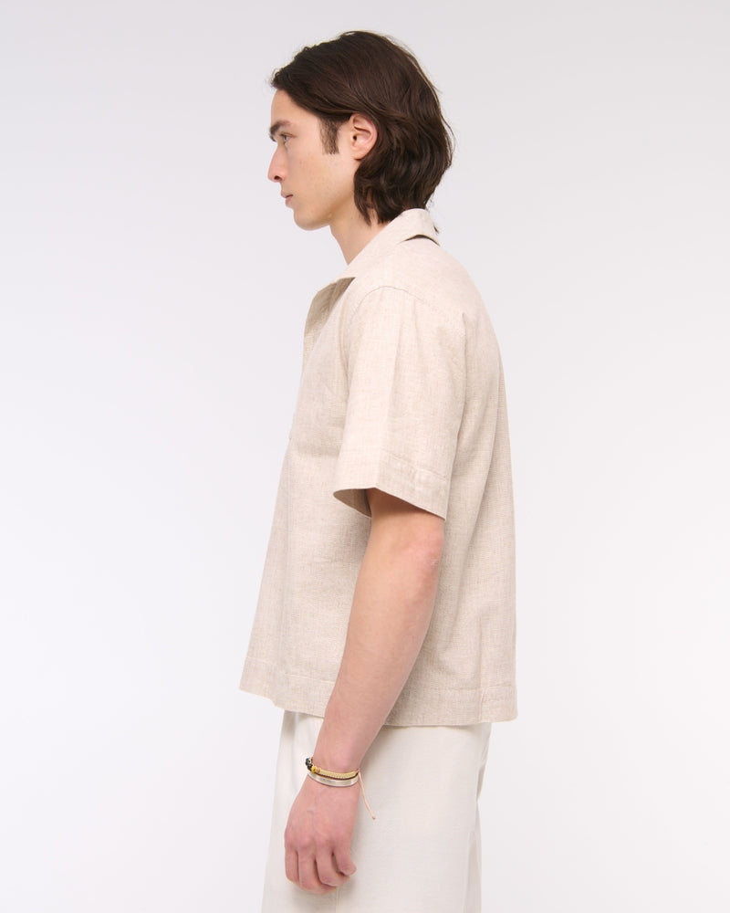 Summer Linen-Blend Popover